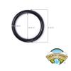 Country Brook Design - 1 1/4 Inch Black Powder Coated Welded Heavy O-Rings (Pack of 50) view 3