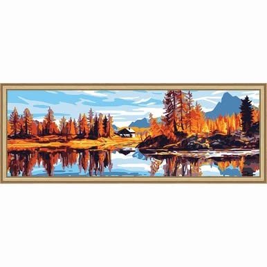 Collection D'Art Mountain View Canvas Needlepoint Canvas