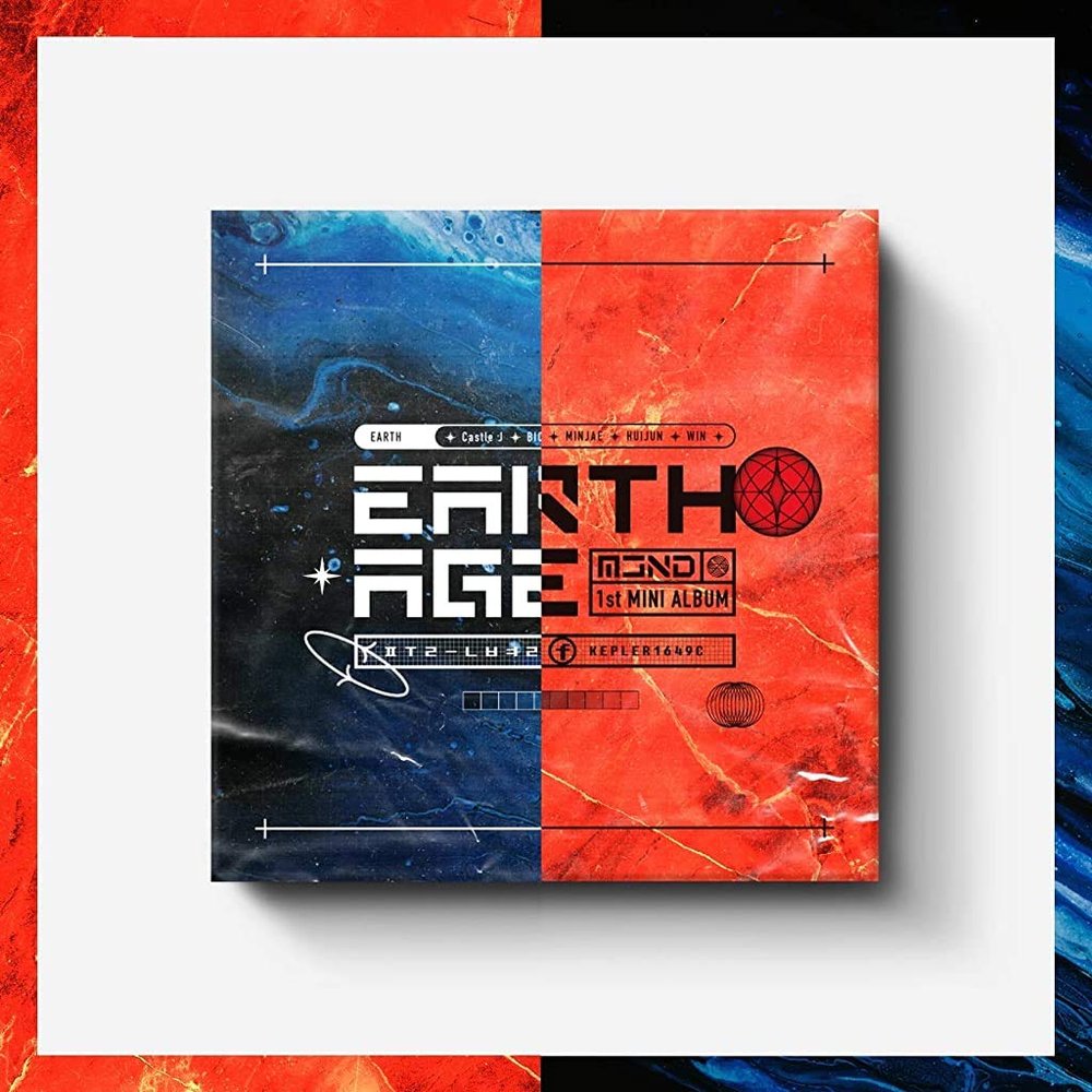 TOP Media MCND - Earth Age (1st Mini Album) Album+Folded Poster+Extra Photocards Set (Earth+Kepler ver. Set)