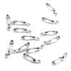 100 PCS Antique Silver Plated Jewelry Making Charms Supplies Crafting X4NW1R Fake Safety Pins view 1