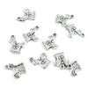 60 PCS Antique Silver Plated Jewelry Making Charms Supplies Crafting O4NH8L Short Shirt view 1