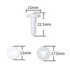 TOAOB 20 Set 15mm Doll Joints for Amigurumis Crochet White Movable Plastic Animals Safety Joints for Crochet Accessories Stuffed Animals Crafts Puppets Limbs and Arm Leg Neck Joints Doll Making view 2