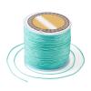 Cheriswelry 100M 0.8mm Nylon Beading Cord Aquamarine Chinese Knotting Rattail Macrame Thread String Roll for Jewelry Making Kumihimo Wrapping Supplies DIY Crafts view 2
