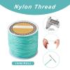 Cheriswelry 100M 0.8mm Nylon Beading Cord Aquamarine Chinese Knotting Rattail Macrame Thread String Roll for Jewelry Making Kumihimo Wrapping Supplies DIY Crafts view 3