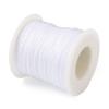 Cheriswelry 100M 0.8mm Nylon Beading Cord White Chinese Knotting Rattail Macrame Thread String Roll for Jewelry Making Kumihimo Wrapping Supplies DIY Crafts view 1