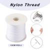 Cheriswelry 100M 0.8mm Nylon Beading Cord White Chinese Knotting Rattail Macrame Thread String Roll for Jewelry Making Kumihimo Wrapping Supplies DIY Crafts view 3