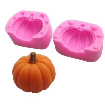 Halloween 3D Pumpkin Silicone DIY Mold Candle Cake Fondant Molds Ice Cube Chocolate Candy Mould Cookie Baking Tools Art Craft DUO ER