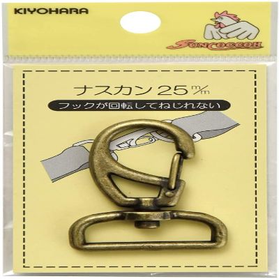 KIYOHARA Suncoccoh SUN13-201 Naskan, Pack of 1, Width 1.0 inches (25 mm), Real Gold