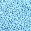 Czech Glass Seed Beads 10/0 (2.3mm Diameter) Opaque Light Blue Strung DIY Jewelry Making Beads - 500g Bulk Bag by Preciosa (Jablonex) view 1