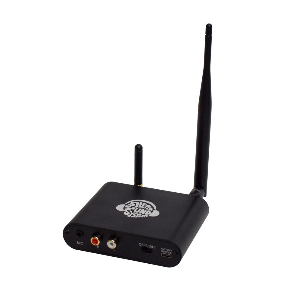 10-Channel Silent Disco Sound System Transmitter for Conferences, Corporate Meetings, Bar & Restaurants, and More