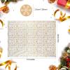 CHRORINE 90 Sheets Christmas Wrapping Paper Gold Snowflake Wrapping Tissue Paper Wrapping with Snowflake Stikers for DIY Craft, Christmas Party Winter Party Decorations14.96 inchx20 inch view 2