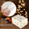 CHRORINE 90 Sheets Christmas Wrapping Paper Gold Snowflake Wrapping Tissue Paper Wrapping with Snowflake Stikers for DIY Craft, Christmas Party Winter Party Decorations14.96 inchx20 inch view 3