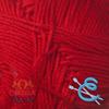 EULALI [100grs] by Omega - Bright 100% Mercerized Egyptian Cotton Thread - Color: 42 Red view 2