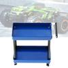 VGEBY Tools Trolley Kit, 2 Tier Tools Storage Trolley Mobile Workshop Garage Repair RC Accessories for 1/8 1/10 1/12 1/16 Scale Model Large Size(Blue) Hobby 1/16 Parts view 4