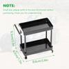 VGEBY Tools Trolley Kit, 2 Tier Tools Storage Trolley Mobile Workshop Garage Repair RC Accessories for 1/8 1/10 1/12 1/16 Scale Model Large Size(Black) view 4