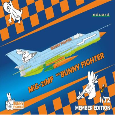 Eduard EDUBFC094 1/72 Limited Edition MiG-21MF Bunny Fighter Plastic Model