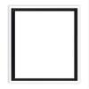 Creative Mark Illusions Floater Frame For 3/4" Deep Canvases - 12x12 White - No Glass or Backing - Wood Composite Floating Illusion Frame for Canvas Paintings- With Hanging Hardware view 1