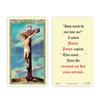 Christian Brands Catholic Holy Cards - Laminated Inspirational Prayer Card with Gold Foil Embossing, 25-Count, Crucifixion view 1