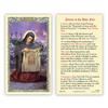 Christian Brands Catholic Holy Cards - Laminated Inspirational Prayer Card with Gold Foil Embossing, 25-Count, Saint Veronica view 1