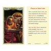 Christian Brands Catholic Holy Cards - Laminated Inspirational Prayer Card with Gold Foil Embossing, 25-Count, Saint Luke view 1