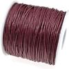 Burgundy Red 1mm Waxed Cotton Cord, 70 Meters, Macrame, Beading String view 1