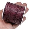 Burgundy Red 1mm Waxed Cotton Cord, 70 Meters, Macrame, Beading String view 3