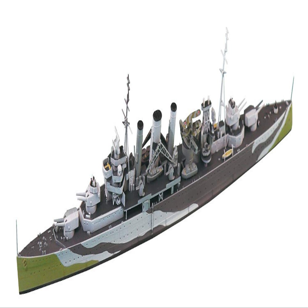 Aoshima 1/700 Scale British Heavy Cruiser Kent - Plastic Model Building Kit # 05673