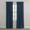BrylaneHome Poly Cotton Canvas Back-Tab Panel - 48" W 84" L, Navy view 1