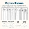 BrylaneHome Poly Cotton Canvas Back-Tab Panel - 48" W 84" L, Navy view 4