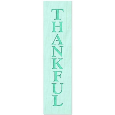 Stencil Stop Thankful Vertical Stencil - Reusable for DIY Projects, Painting, Drawing, Crafts - 14 Mil Mylar Plastic (1.5 x 12 inches)