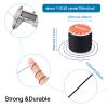 119 Yards 0.5mm Waxed Polyester Cord Black Thick Beading Braided Thread Bracelet Necklace Macrame String Wire for Jewelry Making Crafting Supplies view 3