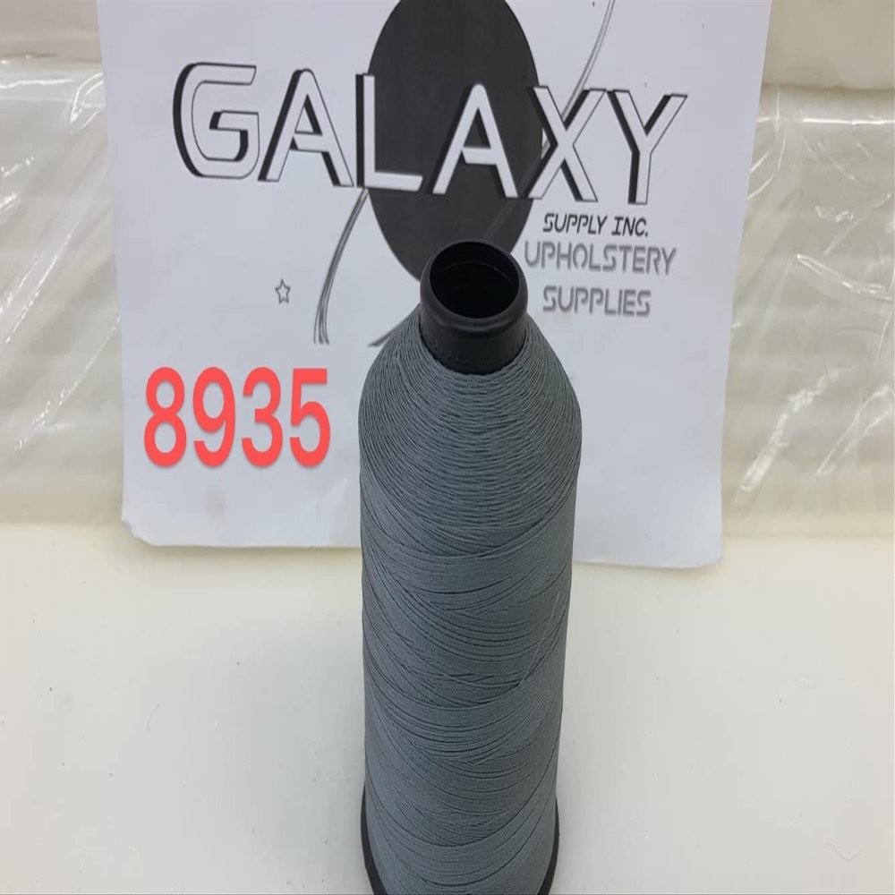 69 Upholstery Thread TEX-70 Bonded Nylon 8 oz. Smoke Color 8935. Made in The U.S.A Free with One Piece Galaxy Supply 5" Seam Ripper.