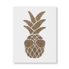 Sunglasses Pineapple Stencil - Hawaiian Stencil, Tropical Stencil, Pineapple Sunglasses, Fruit Stencil, Sunglasses Stencil view 1