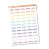 Payday Planner Stickers, Script "Payday" Labels, Rainbow Color Print Planning Stickers, F7 (S-344-R) view 1