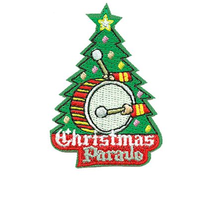 12 Pieces 2" Activity Scouts Applique Fun Patch - Christmas Parade (ADV-S-S-3324)