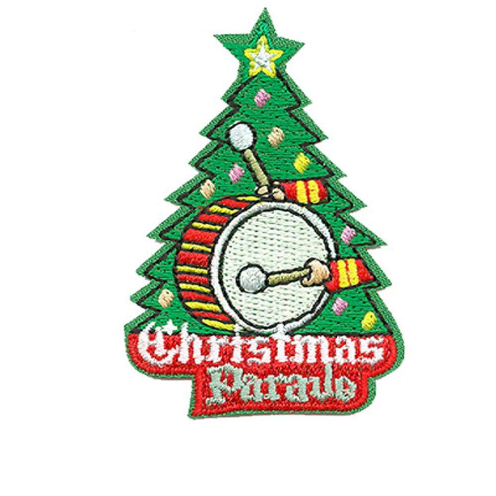 12 Pieces 2" Activity Scouts Applique Fun Patch - Christmas Parade (ADV-S-S-3324)