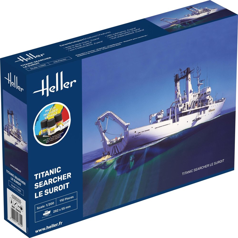 heller Titanic Searcher Le Suroit 1/200 56615 Model Boat