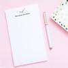 Modern Womens Monogrammed Notepad with Initials, Personalized Notepad with Name and Monogram Letter Writing Paper, Personalized Stationary Paper and Envelopes Set for Women, 5.5 x 8.5in, 50 Sheets view 2