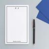 Initial Monogrammed Notepad for Men or Women, ONE Notepad Mens Monogrammed Notepad with Initials, Personalized Notepad Set for Women and Men, Monogrammed Letter Writing Paper, 5.5 x 8.5, 50 Sheets view 2