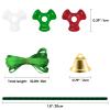 Hifunwu 1570 PCS Christmas Beaded Ornament Kit Plastic Tri-Shaped Beads with Pipe Cleaners for Christmas Craft Tree Hanging view 2