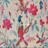 Sambhav Quilt Hub Voile Handblock Fabric for Floral Bird Cotton Sewing,Crafting, Dressmaking, Running Natural Dye Sanganeri Indian Floral Print Fabric by The Yard Width 44 Inches (Beige, 15 Yard) view 2