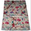 Sambhav Quilt Hub Voile Handblock Fabric for Floral Bird Cotton Sewing,Crafting, Dressmaking, Running Natural Dye Sanganeri Indian Floral Print Fabric by The Yard Width 44 Inches (Beige, 15 Yard) view 3