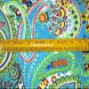 Voile Handblock Fabric for Floral Paisely Cotton Sewing,Crafting, Dressmaking, Running Natural Dye Sanganeri Indian Floral Print Fabric by The Yard Width 44 Inches (Turquoise, 10 Yard) view 4