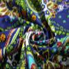 Sambhav Quilt Hub Voile Handblock Fabric for Floral Paisely Cotton Sewing,Crafting, Dressmaking, Running Natural Dye Sanganeri Indian Floral Print Fabric by The Yard Width 44 Inches (Blue, 20 Yard) view 1