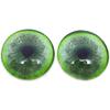 Jade Green Jaguar Glass Eyes for Art Dolls, Sculptures, Props, Masks, Fursuits, Jewelry Making, Taxidermy, and More (14mm) view 1