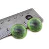 Jade Green Jaguar Glass Eyes for Art Dolls, Sculptures, Props, Masks, Fursuits, Jewelry Making, Taxidermy, and More (14mm) view 3