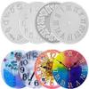 Kissnowy 4Pack of Clock Face Molds Silicone Mold By Resin Casting, for DIY Resin Crafts Home Wall Decoration 5.9 X 5.9inch view 2