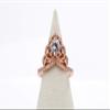 SixTwo Fashion Rose Gold Ring Pad Round Cut 5A Zircon CZ Charm Shiny Stacking Ring OL Personality Crown Pave Halo Wedding Promise Anniversary Bridal Band Engagement Ring for Women (8) view 2
