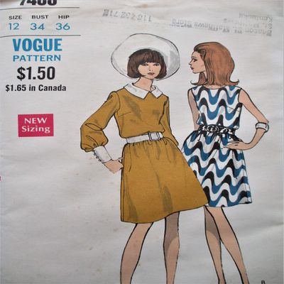 Vogue Pattern 7488 One-Piece Dress