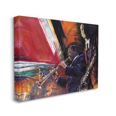Stupell Industries Abstract Blues Jazz Musicians Traditional Instruments